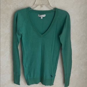 Abercrombie & Fitch sweater, green color